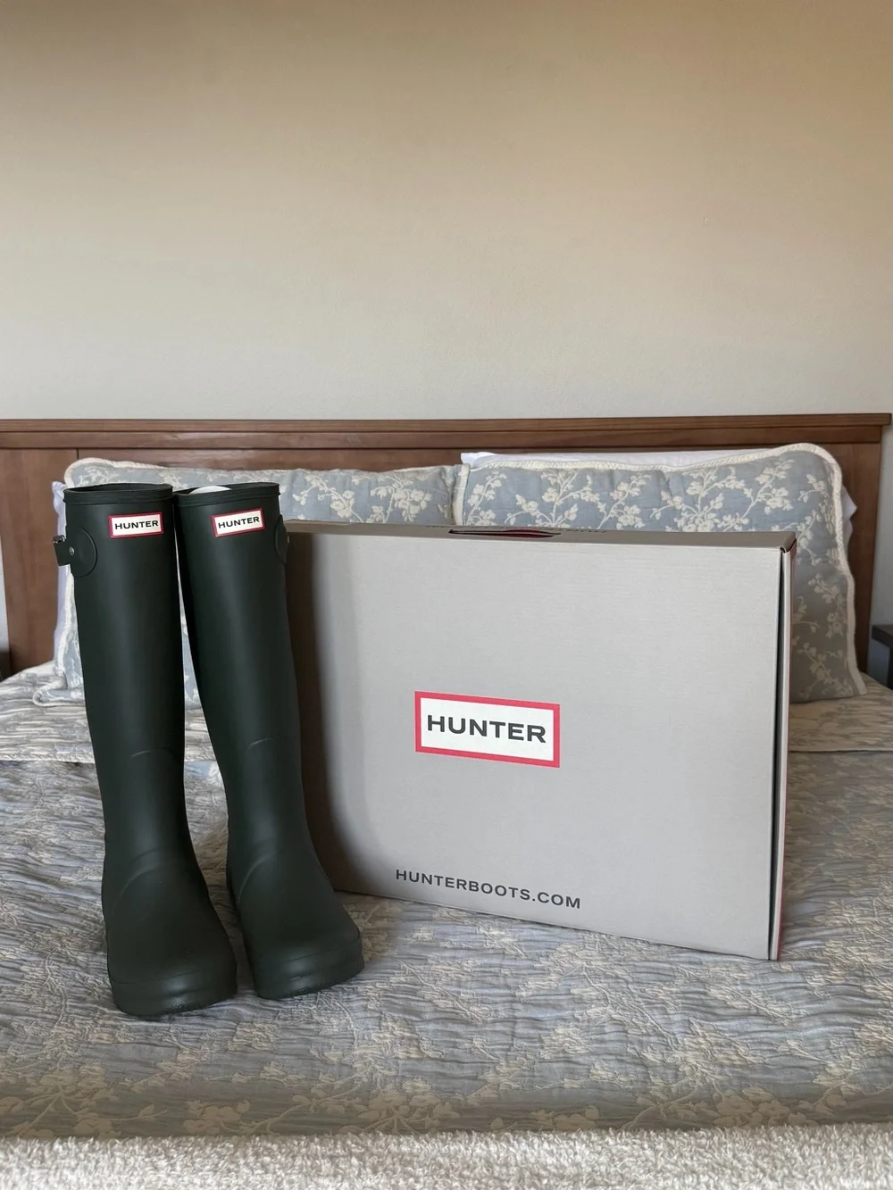 Women's Hunter Boots - Original Tall Rain Boots in Dark Green